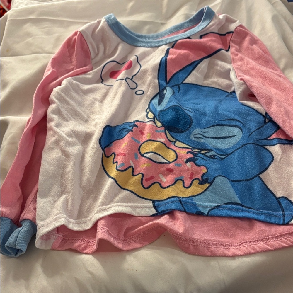 Disney Pink and Blue Stitch sleep Shirt 6-6x